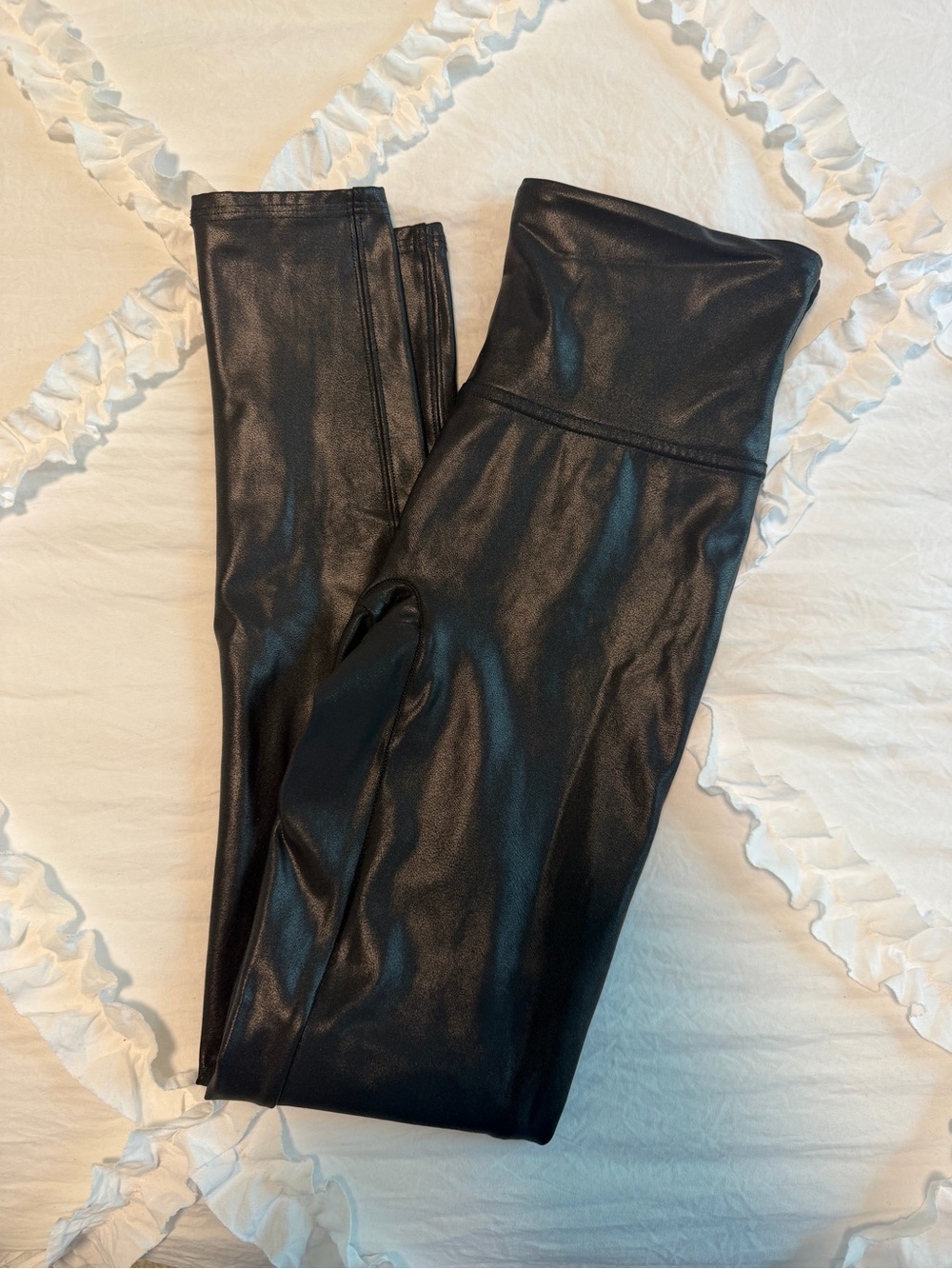 SPANX Black High-Waist Active Leggings